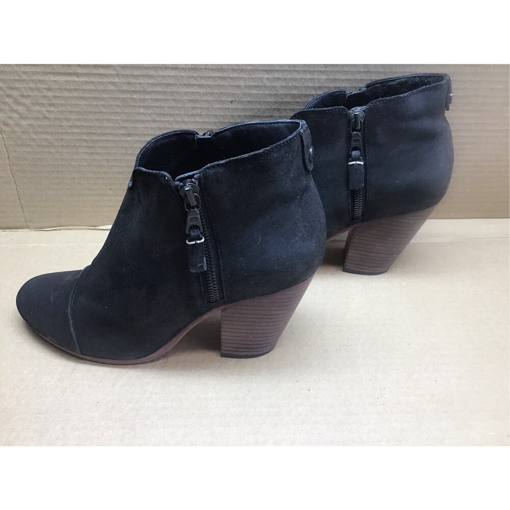 Rag Bone Classic Newbury Black Suede Ankle Boots Italy Sz 39.5 Fits US 8.5 To 9 - Picture 3 of 6